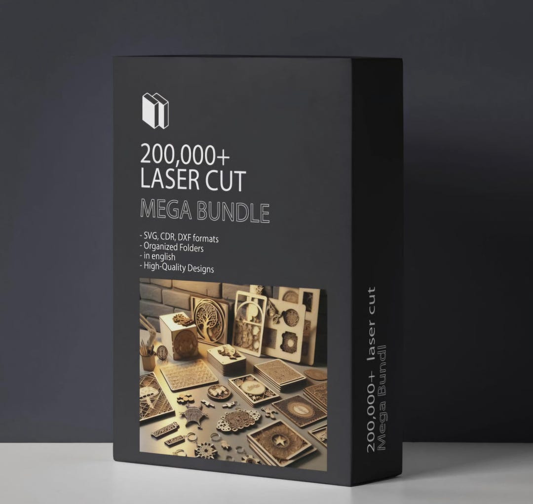 Laser Cut Files Mega Bundle 200,000 Set DXF SVG 3D 2D Cut Designs CNC ...