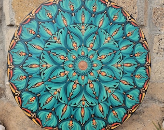 Handgeschilderde mandalakunst - 18 inch
