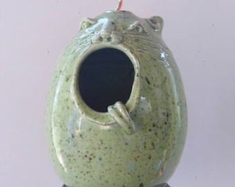 Cat Face Bird Feeder