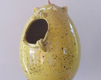 Cat Face Bird Feeder