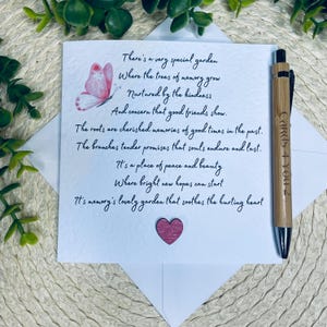 Carte de sympathie, carte de condoléances, carte de deuil, désolé pour votre perte, carte faite main, pensée à vous, paroles aimables pour le deuil 041
