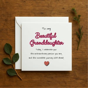 Daughter birthday card, personalised daughter card, special daughter birthday, card for adult daughter, card for her, teenage girl card, 322