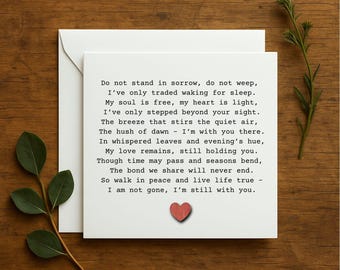 Sympathy Card, Condolence Card, Thinking of You Card, Bereavement Card, Loss of Loved One, Funeral Card, Minimalist Sympathy Card,316