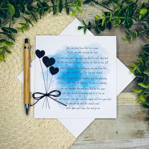 Carte de sympathie, carte de condoléances, carte de deuil, désolé pour votre perte, carte faite main, pensée à vous, paroles aimables pour le deuil 047