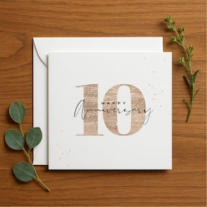 Carte d'anniversaire romantique pour mari ou femme, carte d'anniversaire de mariage, jolie carte d'anniversaire pour les couples, mariage élégant, 309