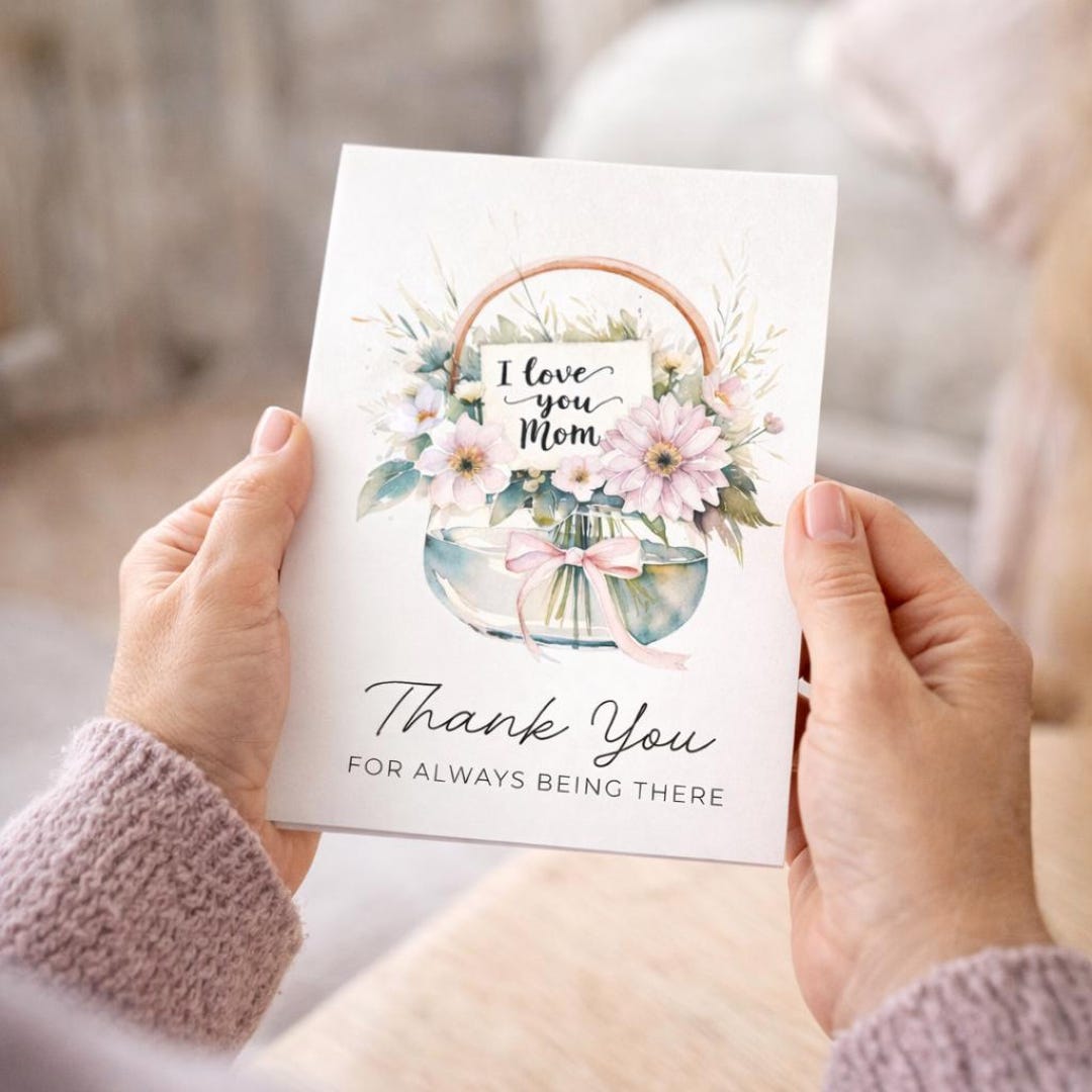 Mother’s Day Card for Mom, I Love You Mom Card, Thank You for Always ...