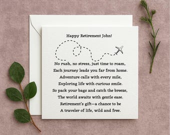 Happy Retirement Card, Retirement Gift for Co-worker, Retirement Greeting Card, , Congratulations on your Retirement Keepsake,338