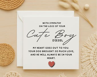 Pet Loss Sympathy Card, Dog Memorial Card for Loss of Beloved Pet, Rainbow Bridge Condolence, Comforting Words for Grieving Pet Owner, 267