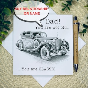 Carte des 50 ans de papa, carte de 60 ans pour grand-père, carte d'anniversaire pour frère, carte de 90 ans de grand-père, carte d'anniversaire drôle, 052