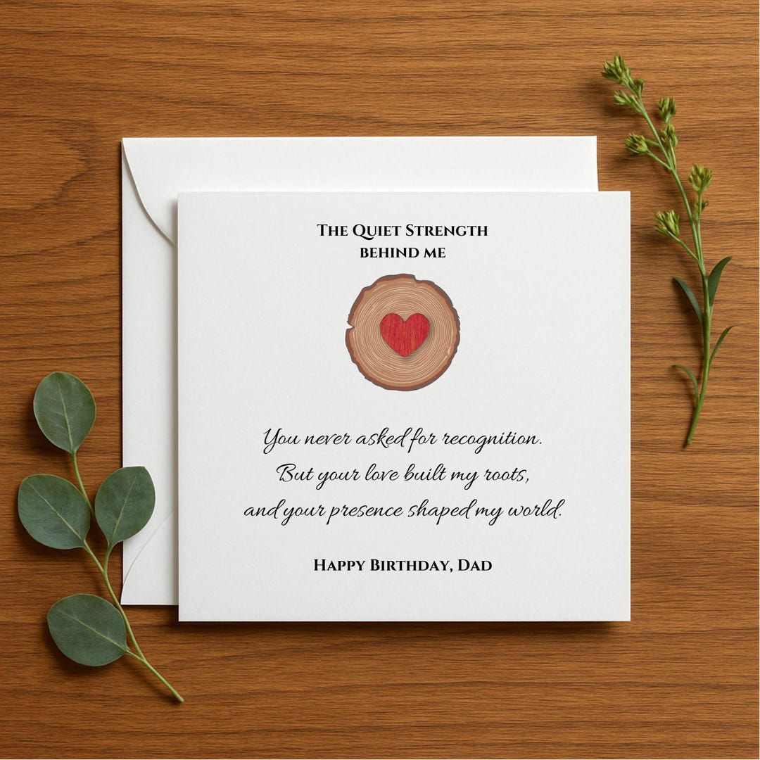 Dad Card Sentimental Father's Birthday Card, Happy Birthday Dad Card, Fathers ...
