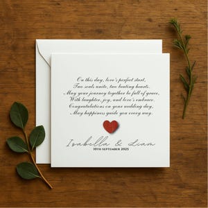 Personalized Wedding Greeting Card, Luxury Wedding Card for Couple, Wedding Congratulations Card, Personalized Couples Gift, , 191
