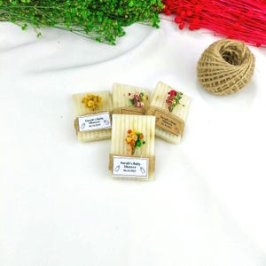 Handmade Lavender Soap Favors: Rustic Wedding, Bridal, Baby Shower