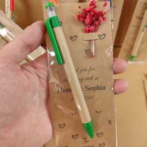 Penne personalizzate da piantare per matrimoni, bomboniere per addio al nubilato, penne "Save the date", regali per damigelle d'onore, addii al nubilato, festa della mamma