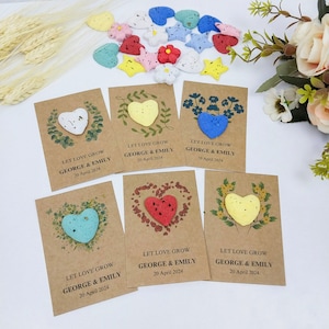 Papel semente personalizado para convidados, cartões de formatura personalizados em papel semente, cartões de lembrança de casamento, chá de bebê, cartões personalizados, lembrancinha de agradecimento
