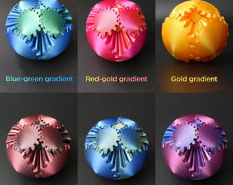Colorful Gear Ball Fidget Toy – Rotating Puzzle Sphere, Sensory Stress Relief for Kids/Adults, Fun Desk Toy & Birthday Gift