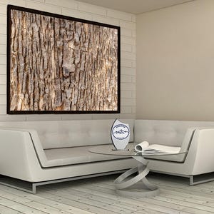 Tree Bark Pattern Canvas: Nature Wall Art