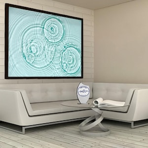Water Drop Canvas Wall Art: Ripple Effect Decor