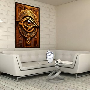 Horus Eye Canvas Print: Egyptian Wall Art Decor