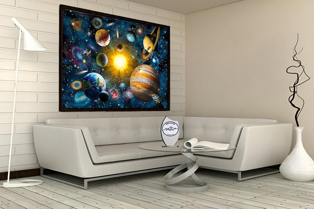 Amazing Solar System Outer Space Canvas, Solar Canvas, Space Canvas ...