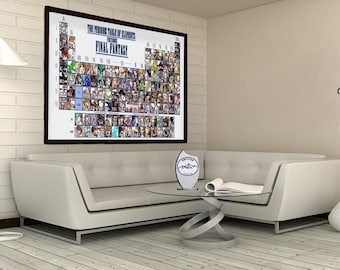 Final Fantasy Periodic Table Canvas Art Print