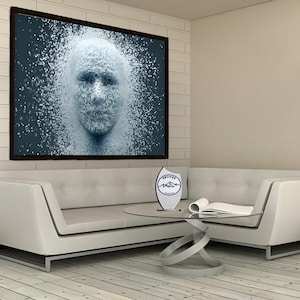 Artificial intelligence figure canvas, Artificial intelligence decor, Ai Figure Decor, Ai Wall Decor, Ai Figure Canvas, Ai Human Decor, Gift