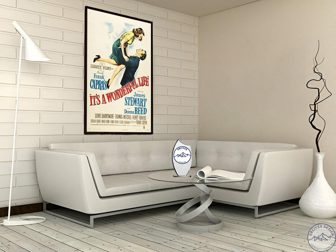 It's a Wonderful Life Movie Poster, Gallery Canvas Art - Etsy