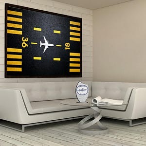 Airport Canvas, Fly Wall Decor, Runway Wall Art, Minimalist Canvas, Nursery Decor, Plane Poster, Pilot Decor, Fly Lover Gift, Runway Gift