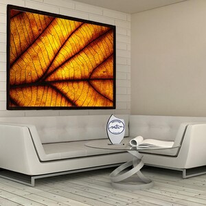 Leaf Macro Shot Canvas, Autumn Canvas, Autumn Decor, Autumn Wall Decor, Fantasy Decor, Wall Decor, Room Decor, Home Decor, Decor Gift Art