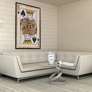 Poker Playing Card Canvas, Poker Canvas, Playing Card Canvas, Card Canvas, Game Canvas, Chance Canvas, Canvas Wall Art, Decor Canvas, Gift