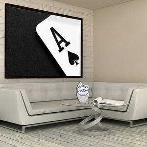 Poker Card Canvas, Casino Canvas, Poker Card Decor, Poker Decor, Casino Decor, Game Card Decor, Canvas Wall Art, Fast Gift, Gift Decor, Gift