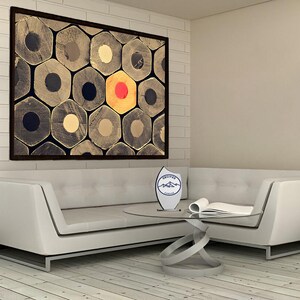 Pen Canvas, Pencils Pattern Canvas, School Decor, Office Decor, Study Room Decor, Library Decor, Wall Decor, Canvas Wall Art, Wall Pen, Gift