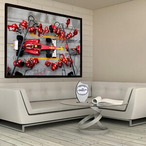 Racing Car Formula 1 Sports Canvas, Formula, Race, Racing, Sport, Car, Canvas, Poster, Wall Decor, Room Decor, Home Decor, Print, Art, Gift