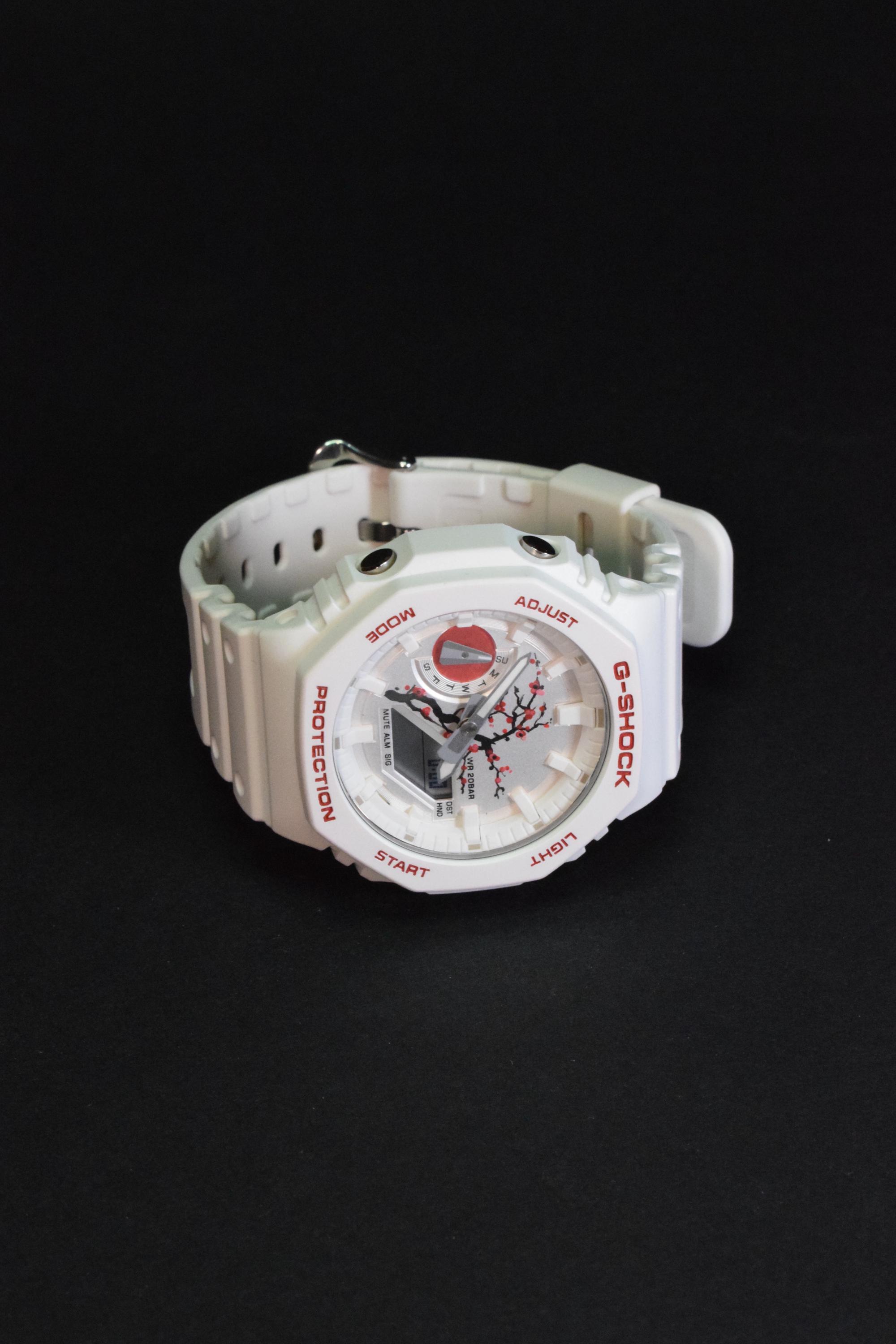 CASIO G-shock GA-2100, Hand Painted Japanese Design 