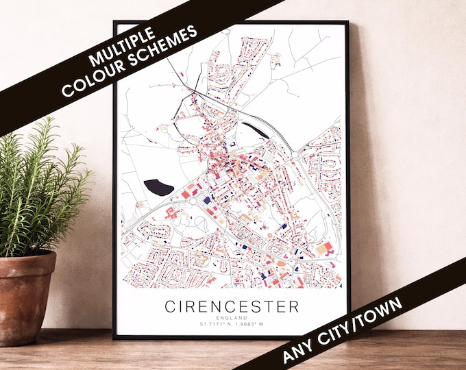 Multicolour City Prints