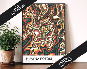Vibrant Contour Maps