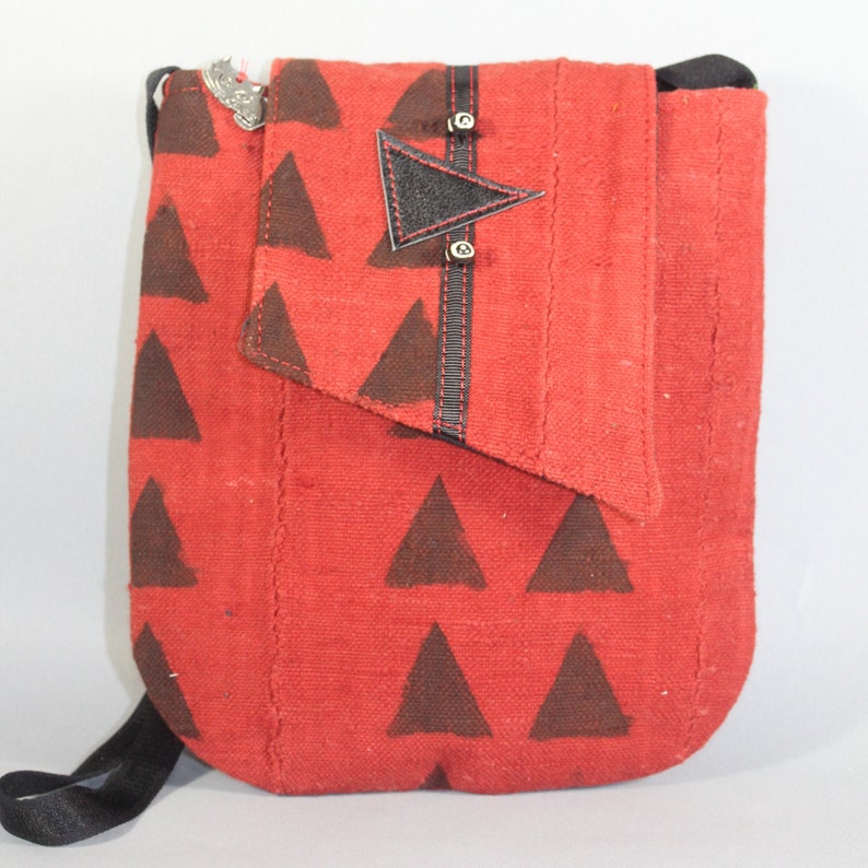 Red Mudcloth MiniX Shoulder Bag image 1