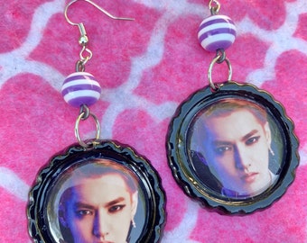 EXO Kris Wu Sexy Kpop Boy Band Bias Earrings