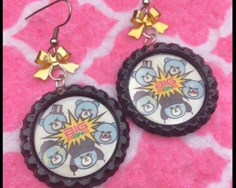 BIGBANG Kpop Teddy Bear Mascot Earrings