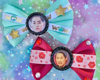 EXO Xiumin Sexy Kpop Boy Band Hair Bows