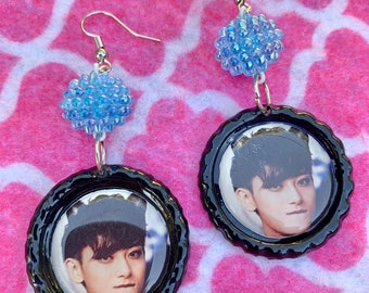 EXO Tao Sexy Kpop Boy Band Bias Earrings