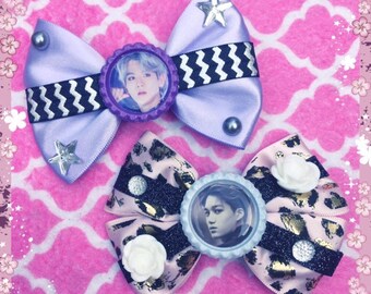 Sexy Kai Baekhyun Super M EXO Kpop Hair Bows