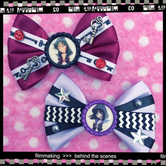 Sailor Moon Outer Scout Pluto Saturn Magical Girl Anime Hair Etsy