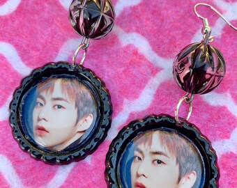 EXO Xiumin Sexy Kpop Boy Band Bias Earrings