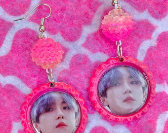 EXO Baekhyun Sexy Kpop Boy Band Bias Earrings