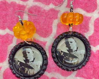 Halloween Michael Pumpkin Horror Earrings