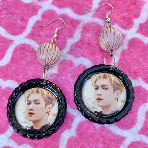 EXO Lay Sexy Kpop Boy Band Bias Earrings