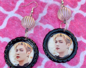 EXO Lay Sexy Kpop Boy Band Bias Earrings