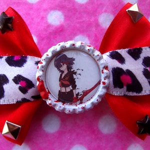 Kill La Kill Ryuko Bloody Scissor Blade Anime Hair Bow