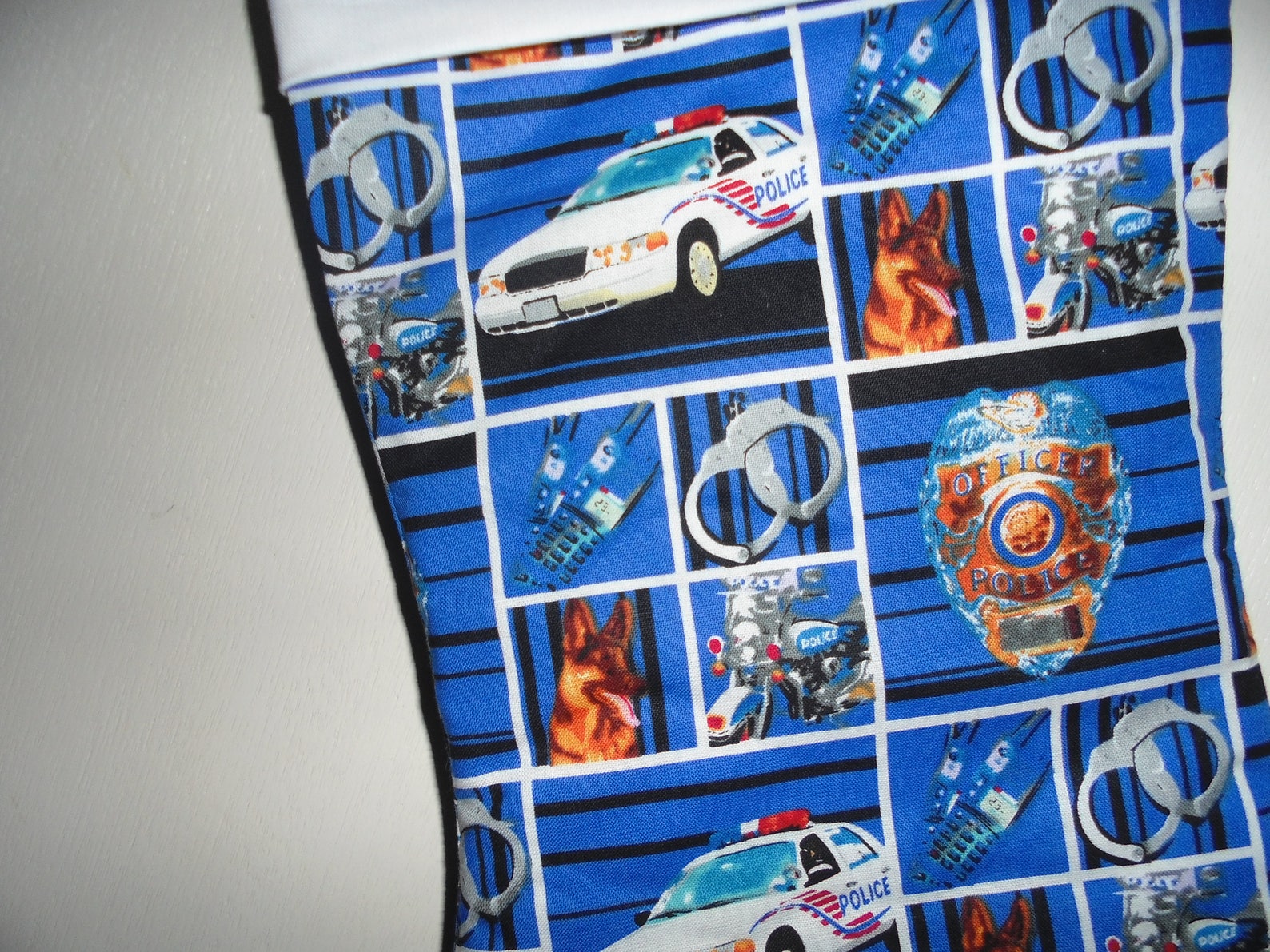 Police Christmas Stocking Etsy