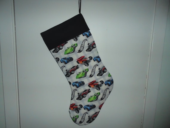 Hot Wheels Print Christmas Stocking Etsy
